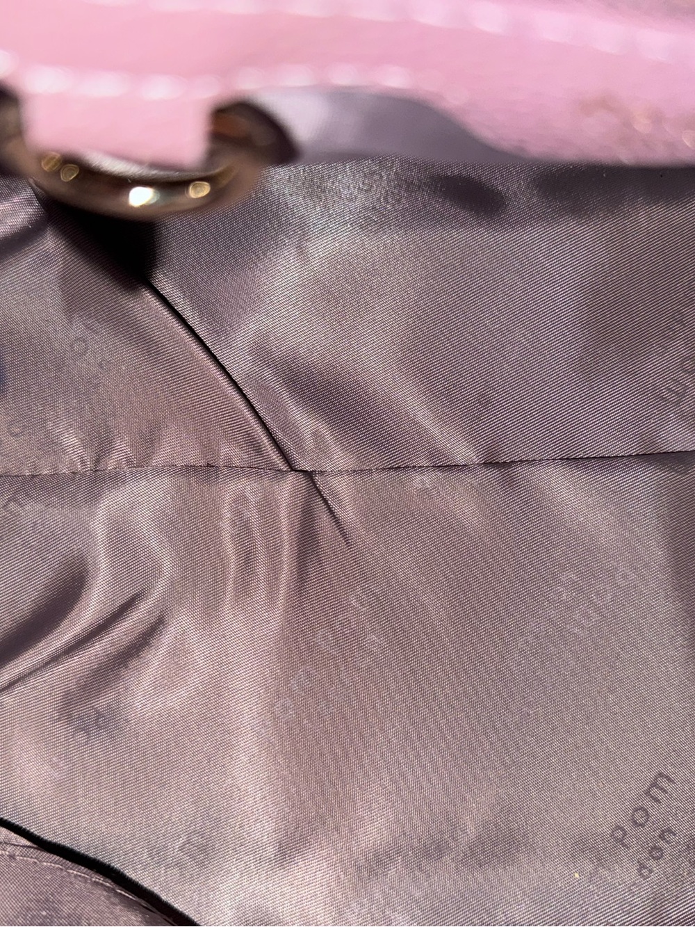 NWT PomPom London Lambeth leather bucket in WoodRose with Tassel Charm - Picture 5 of 8